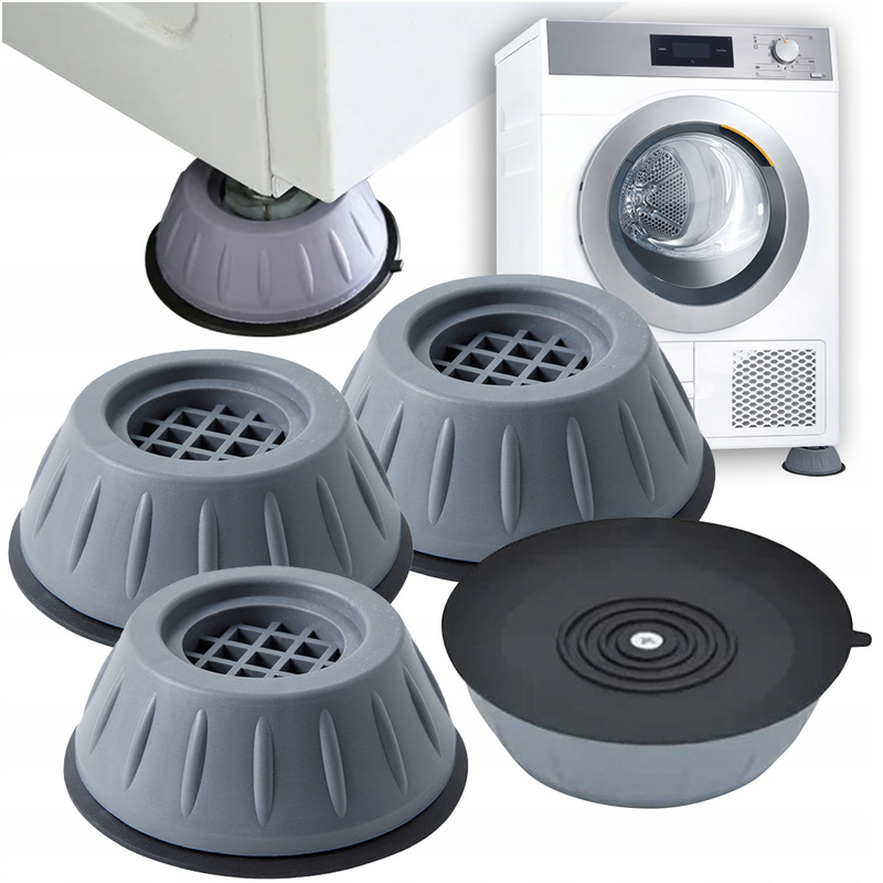 TEMU 4-teiliges Set Anti-Vibration-Pads für Waschmaschinen und Geschirrspüler, Dämpfung, Schalldämmung, universelle Größe, aus strapazierfählichem