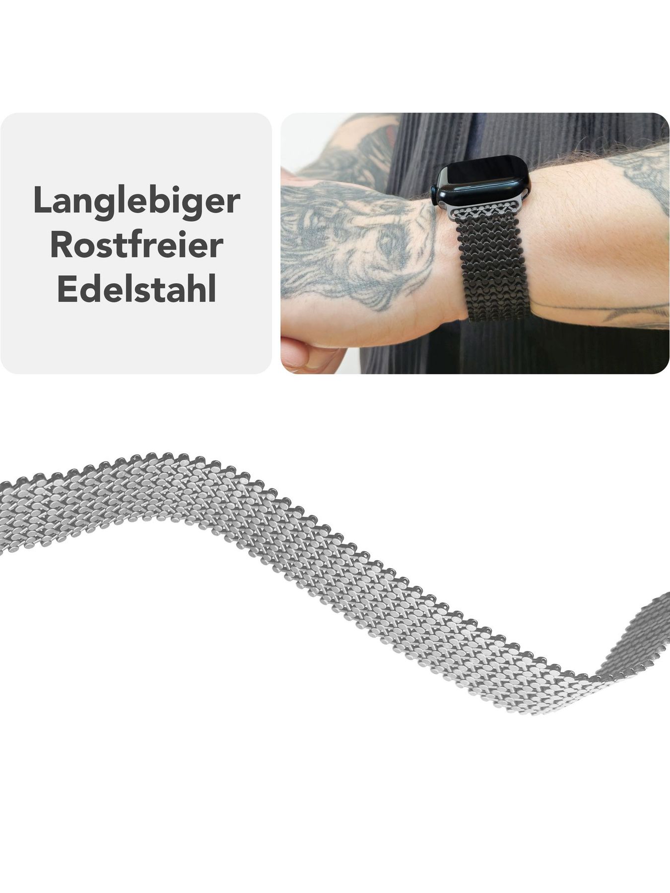 NALIA Alvia Mesh Loop Armband for Apple Watch Ultra/Se/10/9/8/7/6/5/4/3/2/1, Case Size 42/44/45/46/49Mm, Breathable Magnetic Stainless Steel Replacement Strap