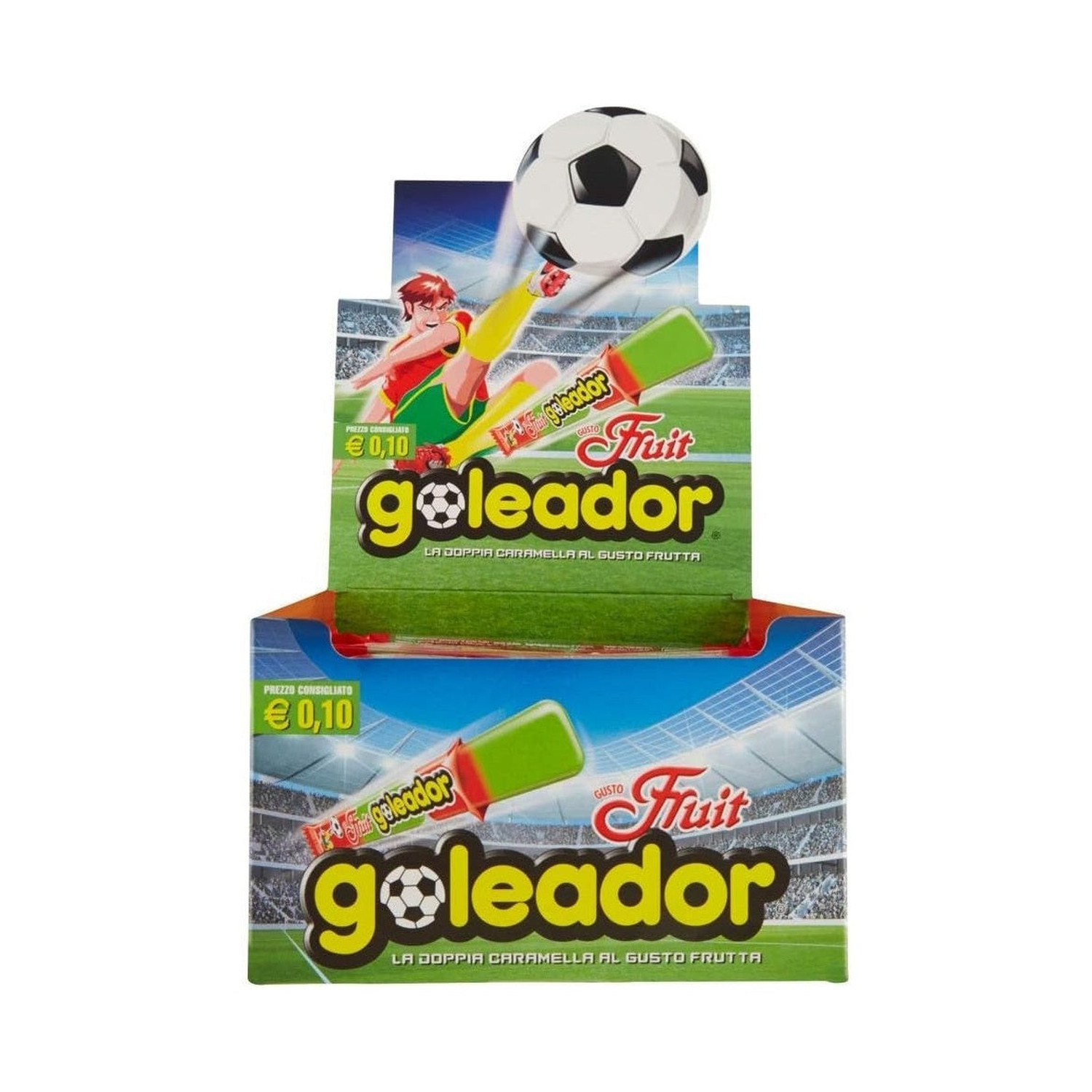 TEMU Goleador Doppia �� Caramelle Gommose alla Frutta, Senza Glutine, Confezione da 200 Pezzi Monoporzione (1, 6 kg)