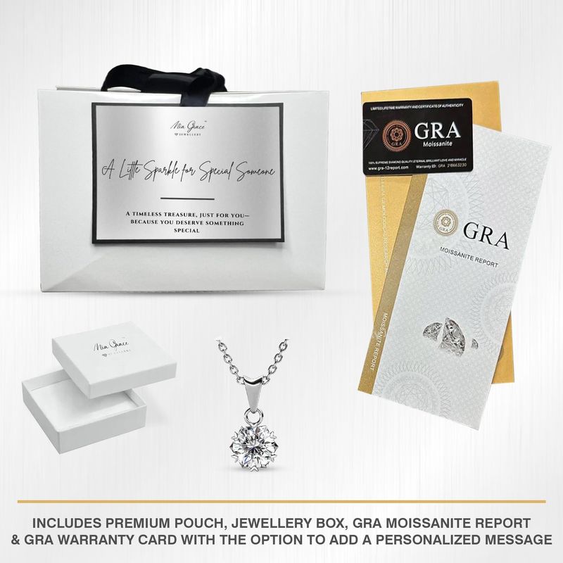 MGJ™ 1ct Moissanite Heart Pendant Necklace — Ready-to-Gift
