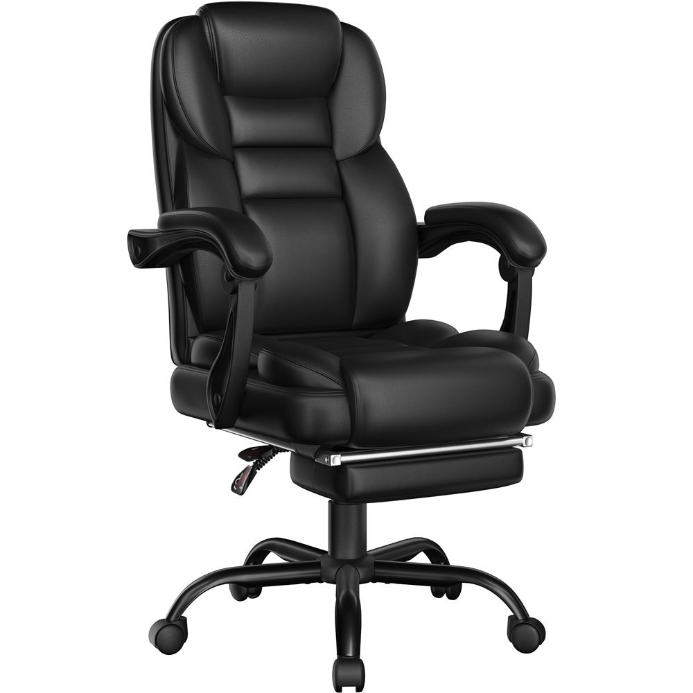 TEMU Costoffs Silla Ejecutiva Ergonómica con Reposapiés y Brazos Ajustables, Silla de Oficina para Computadora y Trabajo