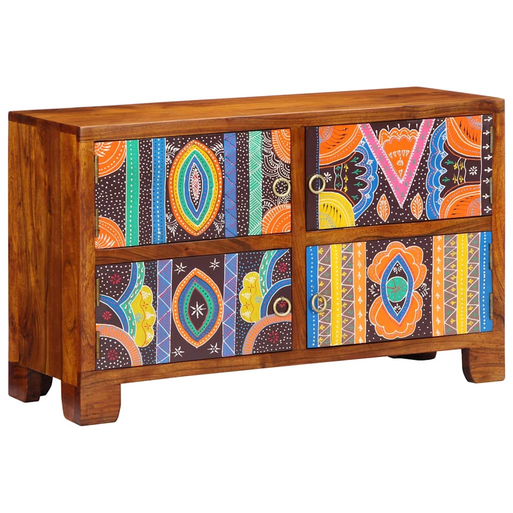 Vidaxl Shoe Cabinet 90x35x55 Cm Solid Wood Acacia
