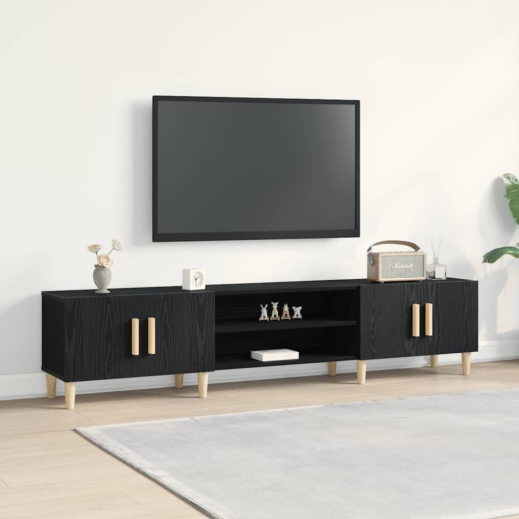 Image of Vidaxl Large Cabinet With Of Storage Of Wood-based Material With Perfect For Living Room And Entertainment Center Stand Furniture Theater