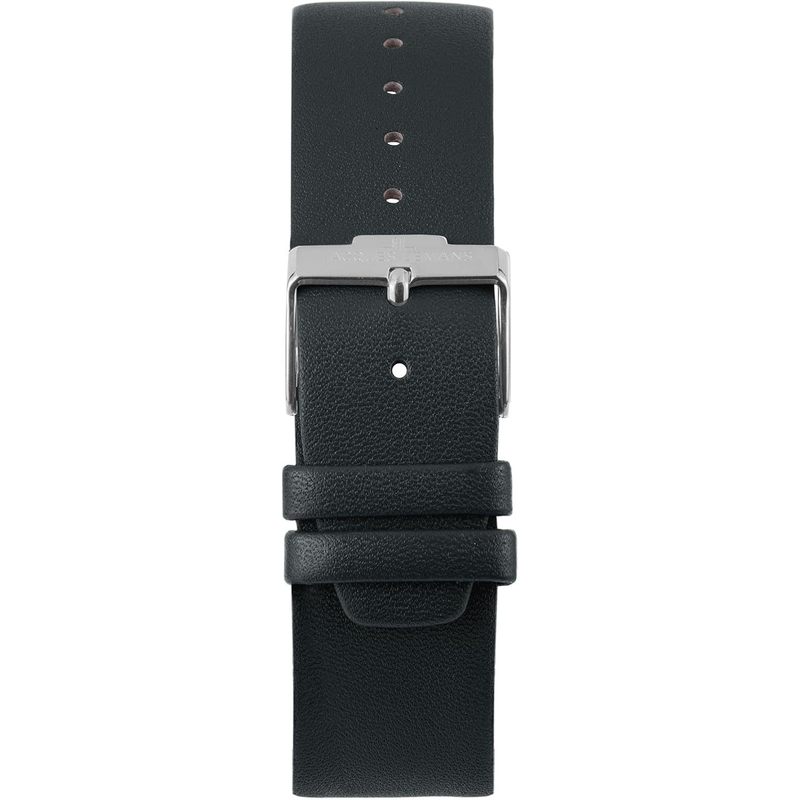 Elegant Women's Analog Watch, Dark Blue Leather Strap & Stainless Steel Case, Versatile Timepiece for Casual & Dress Wear, Stylish Everyday Accessory