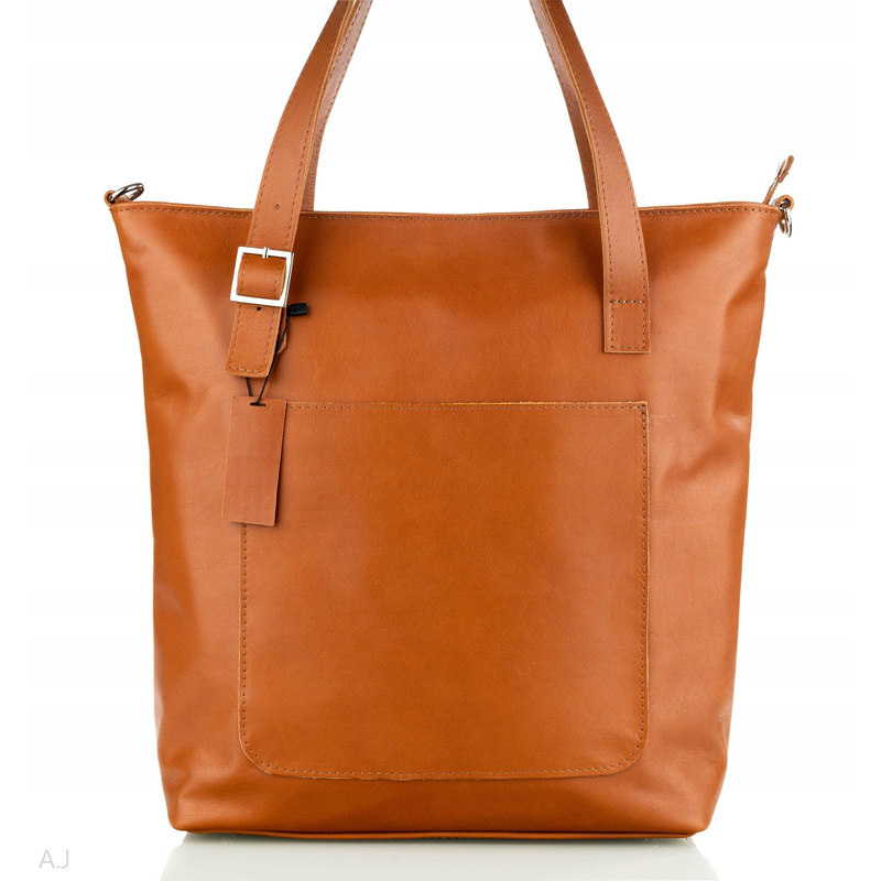 Natural Leather Shoulder and Handbag for Women - Camel Color, Large Capacity, A4 Compatible, with Detachable Strap and Coin Purse