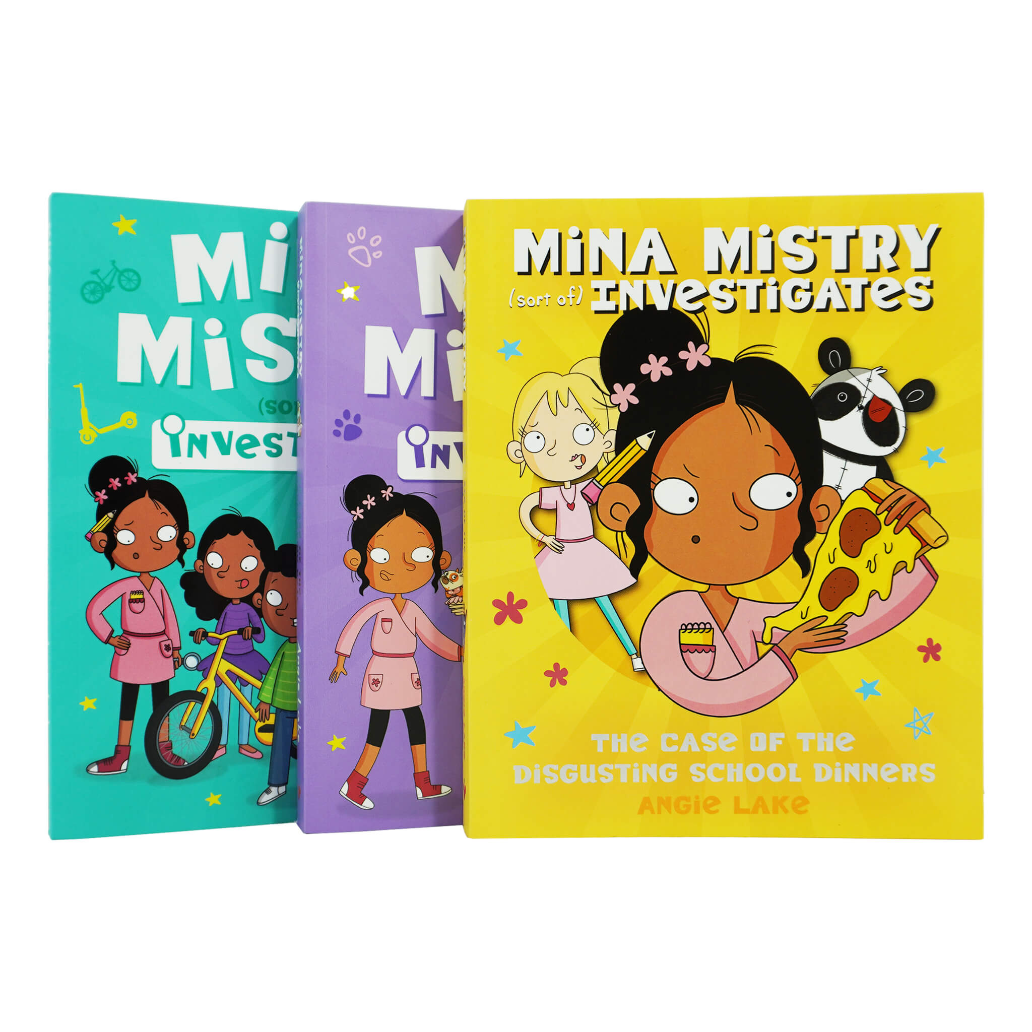 TEMU Mina Mistry Sort Of Investigates Series 3 Books Collection Set By Angie Lake - Ages 7-9 - Paperback