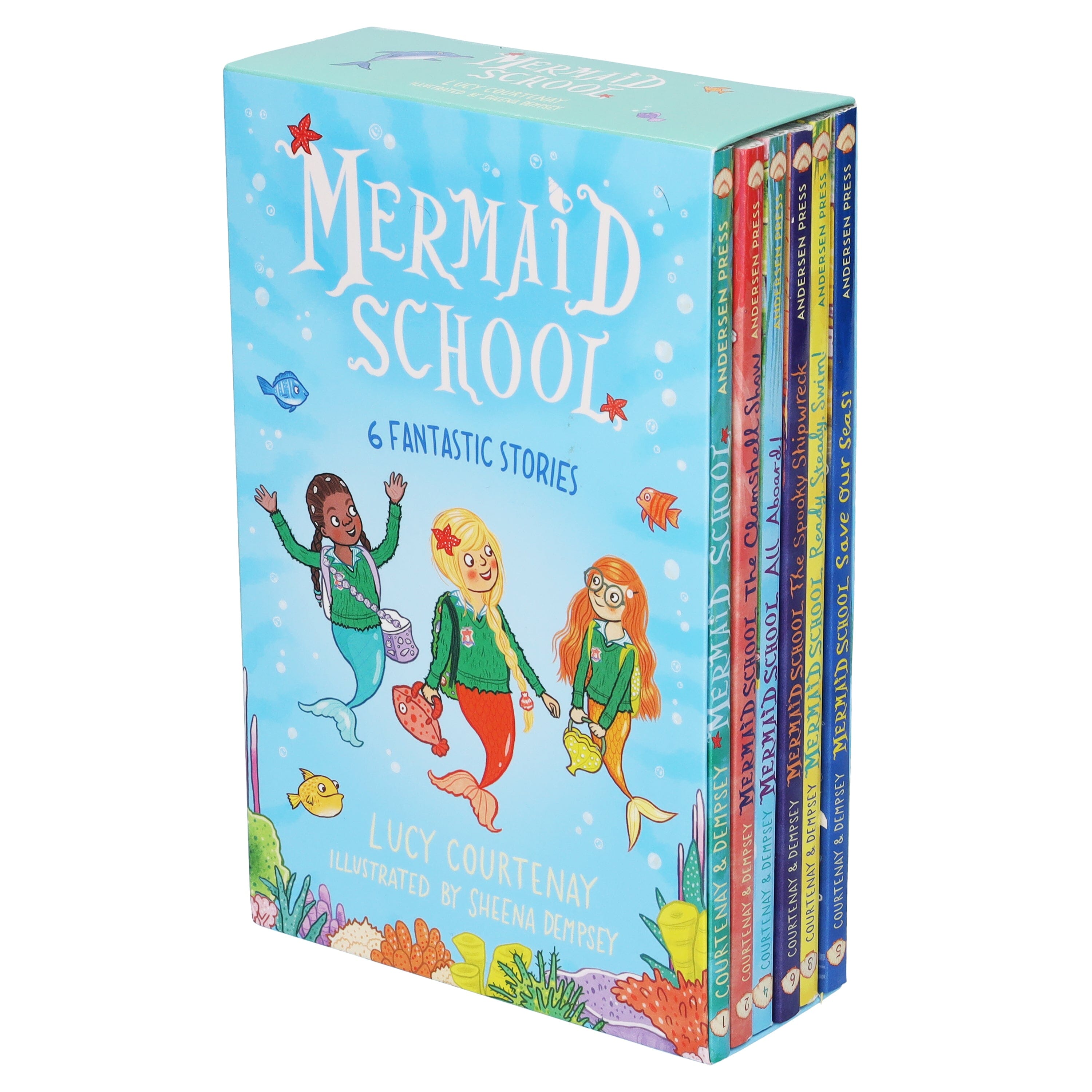 TEMU Mermaid School Series By Lucy Courtenay 6 Books Collection Box Set - Ages 6-9 - Paperback