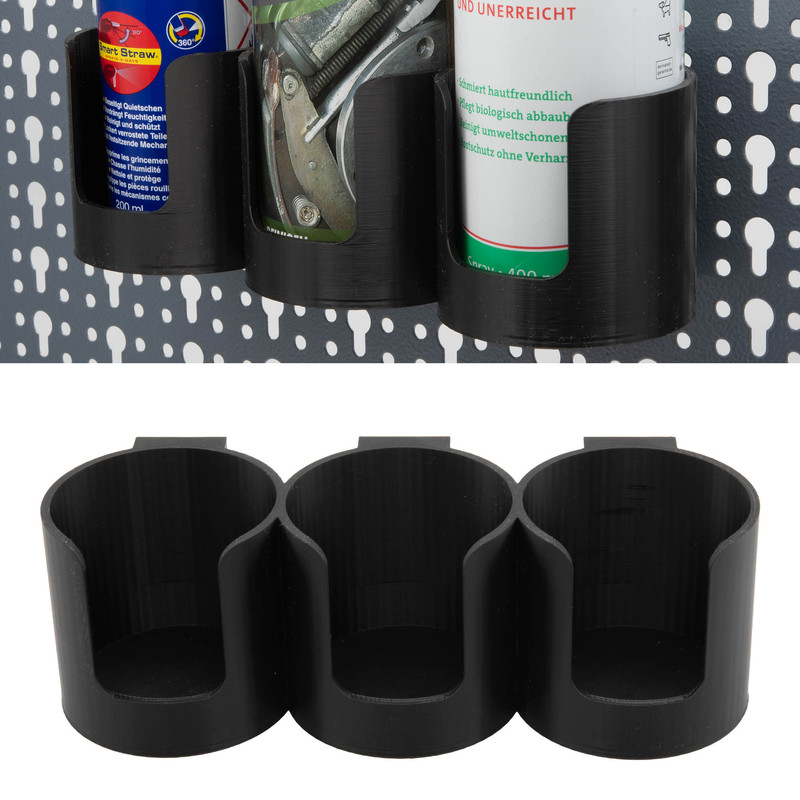Can Holder For Perforated Wall Tool Wall Mount, Spray Can, Paint Can