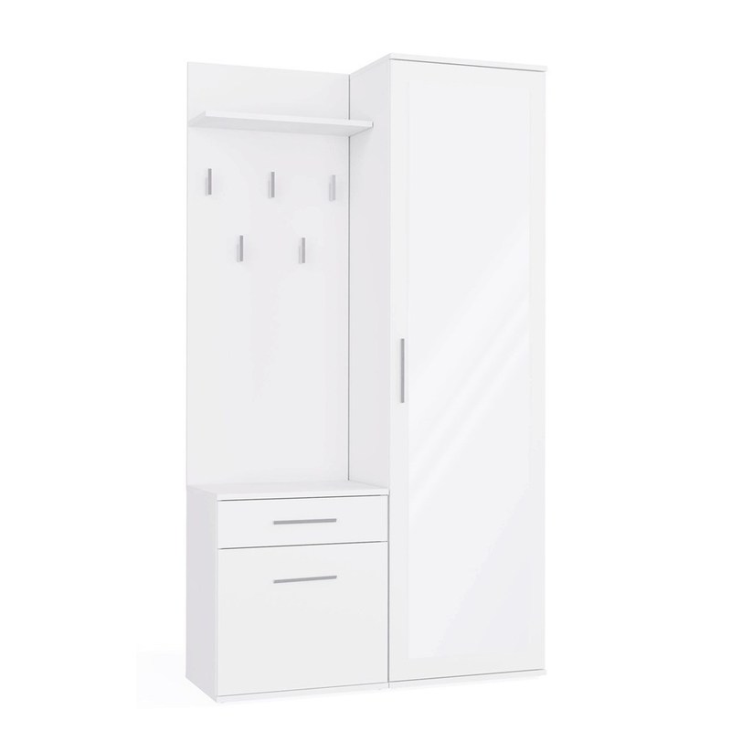 Image of Uwe White Wardrobe