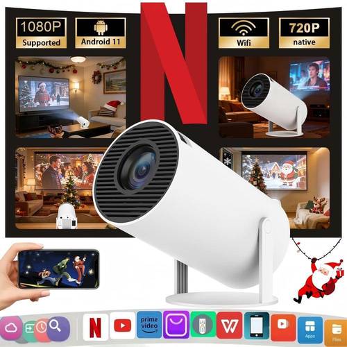 item picture smart mini projector 1080p support mini projector with wifi 6 and bluetooth portable projector auto vertical keystone for laptop pc smartphone movie projectors for home bedroom outdoor