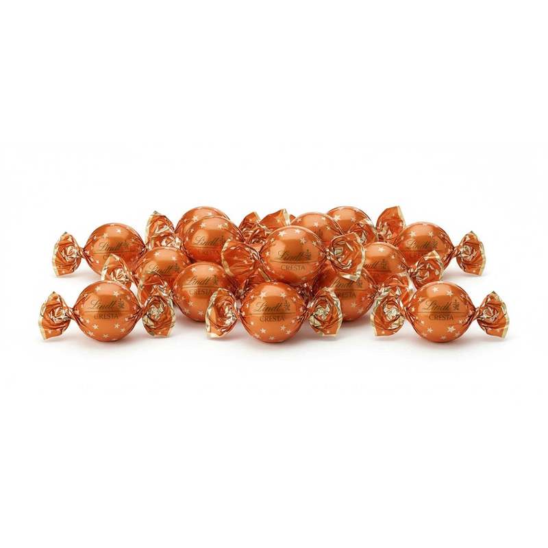 Image of Double Twist Lindt Cresta Balls Full Milk With Nougat Cream Filling And Crunchy Pieces 600 G