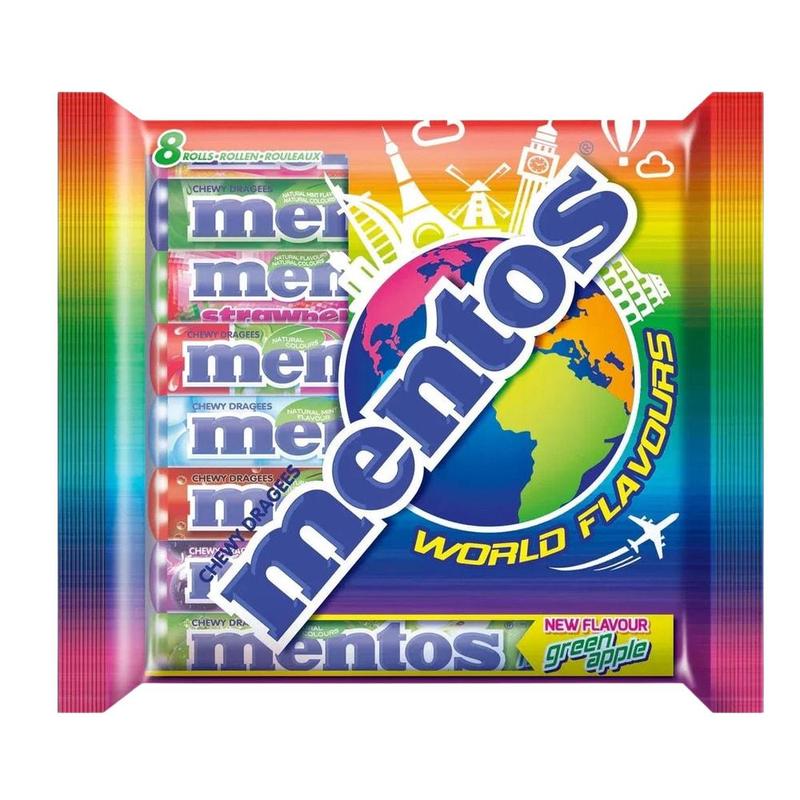 Image of Mentos World Flavors Chocolates 8x37.5g - 300g