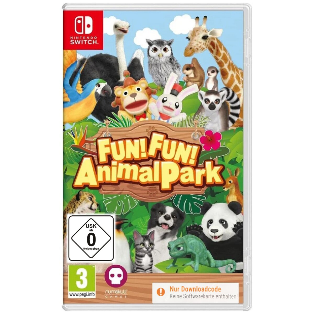 Switch Game Fun! Fun! Action Minigames - Contains Only Download Code Key In The Box. With Dhl.