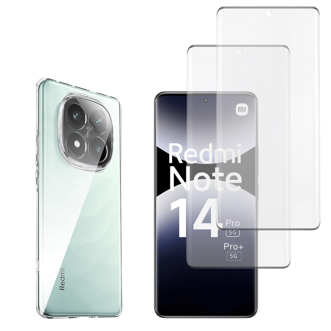 TEMU Coque pour Xiaomi Redmi Note 14 PRO 5G / Redmi Note 14 PRO PLUS 5G et 2 Verres Trempé Film Protection Phonillico®