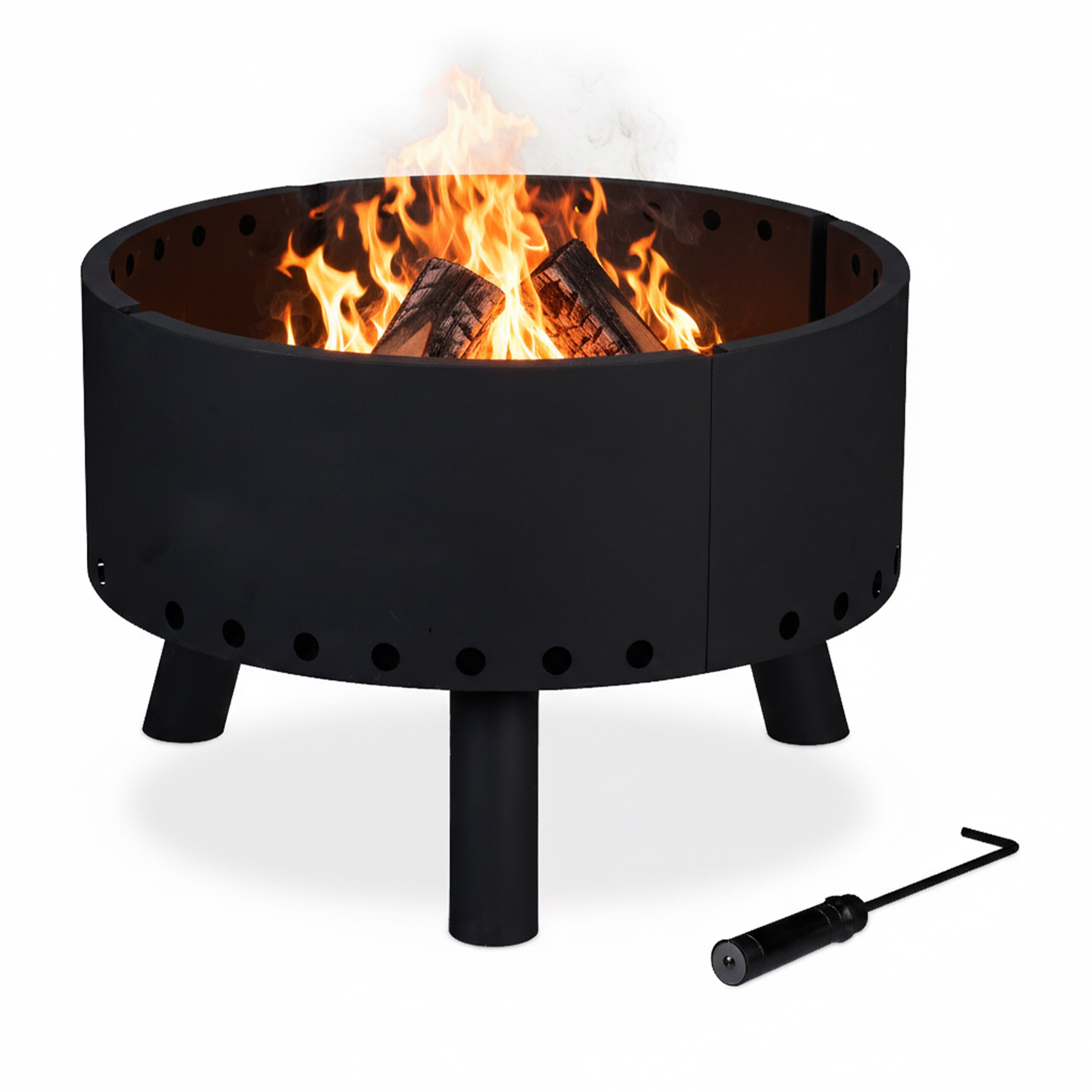 Fire Bowl In Black - 58.5 Cm Diameter