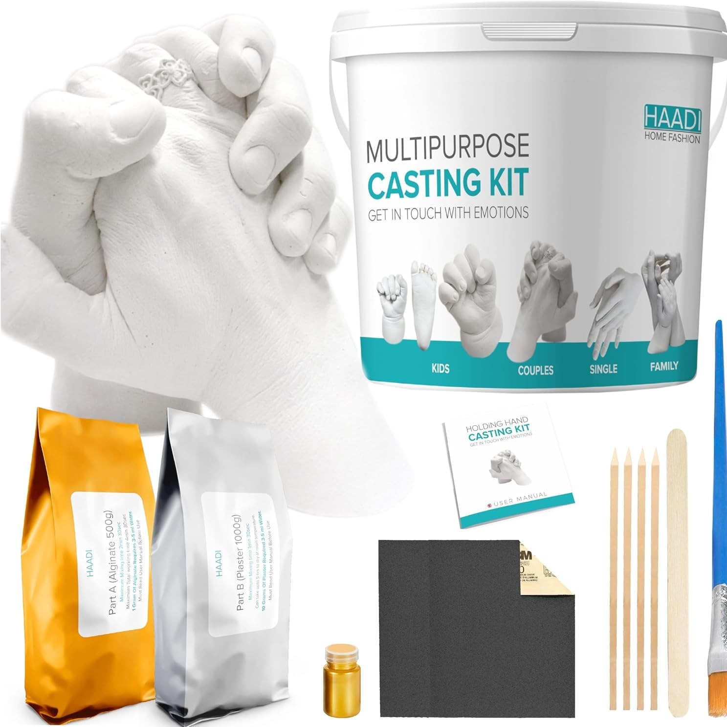 hand moulding kit couples holding hands 3d keepsake hand casting kit unique personalised couple gifts for her him adults anniversary wedding birthday