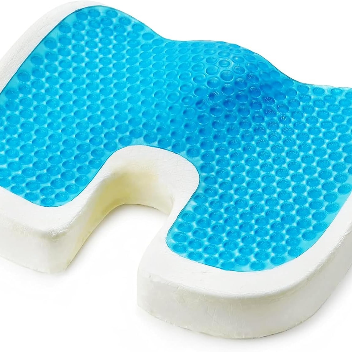 office chair seat cushion ergonomic orthopedic memory foam with gel cushioning support cushion for   coccyx wheelchair and hip   anti slip gel ergonomic cushion for office chair grey cover