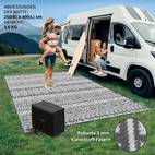 großer outdoor-teppich mit tragetasche picknickdecke für den outdoor-bereich, vorzeltteppich rasenteppich aus kunststoff-fasern, für terrasse und balkon