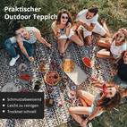 großer outdoor-teppich mit tragetasche picknickdecke für den outdoor-bereich, vorzeltteppich rasenteppich aus kunststoff-fasern, für terrasse und balkon