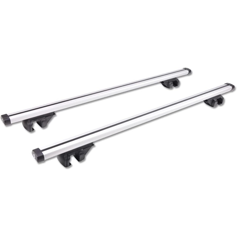 TEMU 2pcs Car Roof Bars Lockable Car Rail Rack For Cars With 48" Aluminum Alloy Roof Rack For Holidays And Luggage Transportation