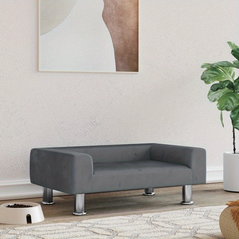 

Dog Bed Dark Grey 70x45x26, 5 Cm Velvet