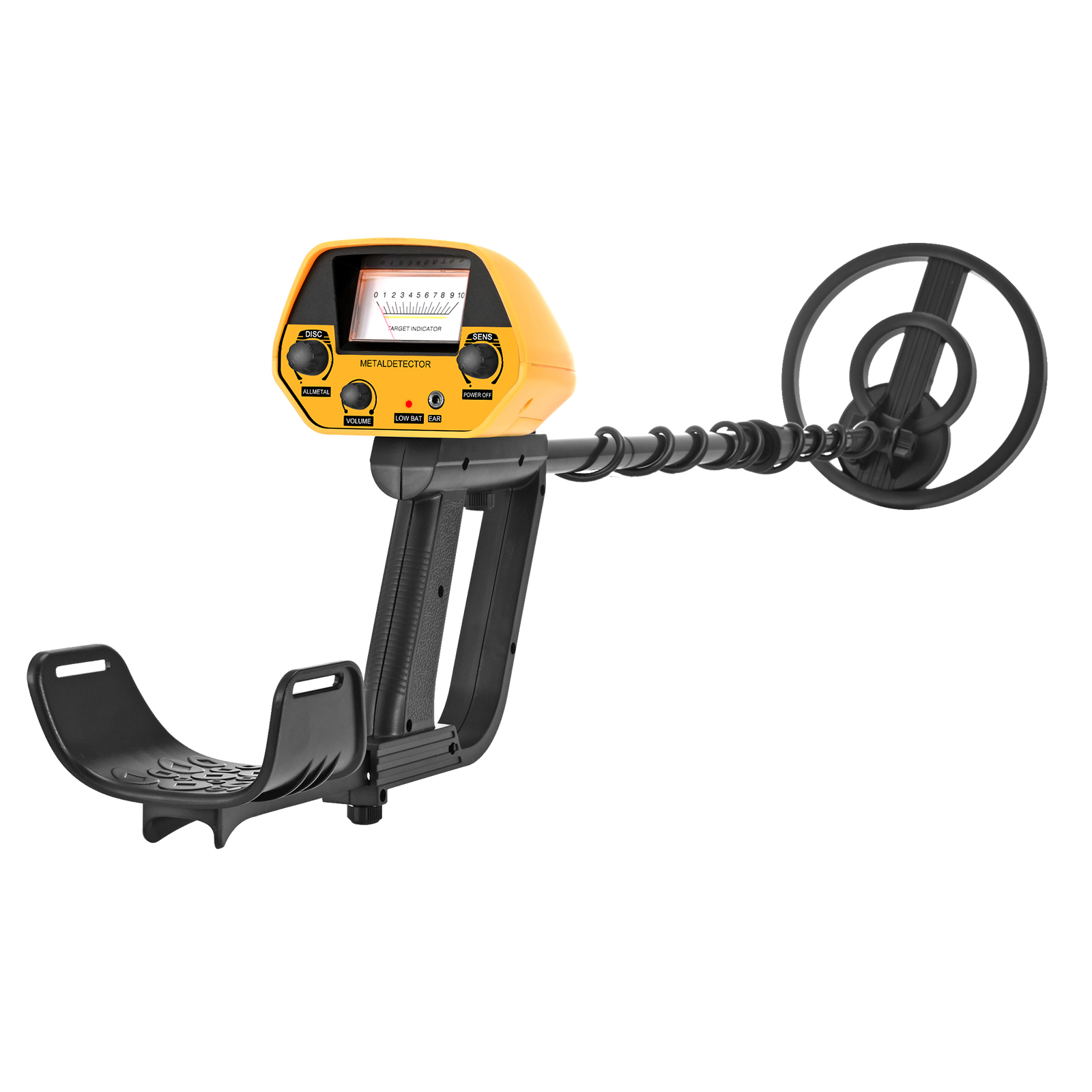 

Professional Metal Detector For Adults Children 2 Lbs, With Adjustable Stem, 7.5" Waterproof Search Coil, All ,metal Detectors Set With Lcd Display