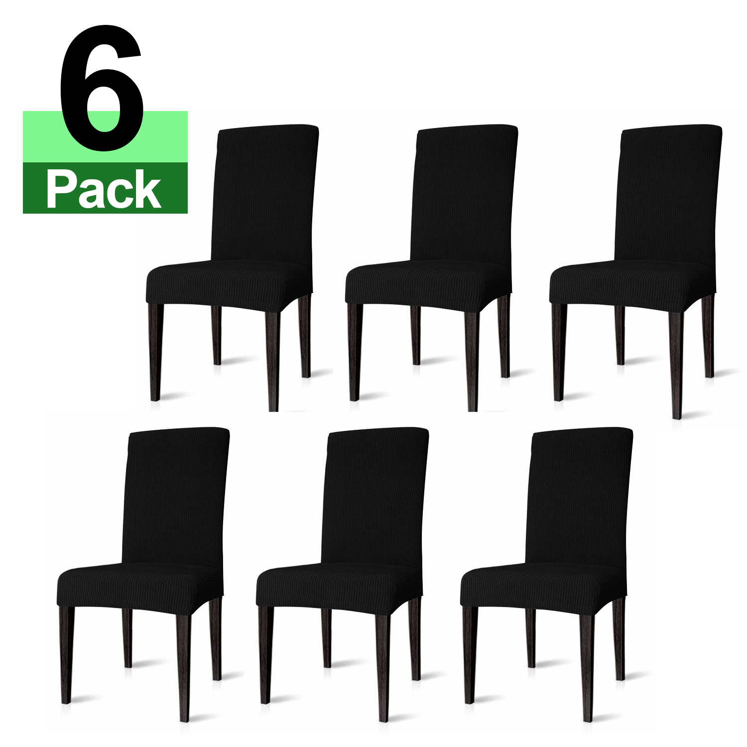 

Chair Covers Removable Washable Chair Covers, 4-piece/6-piece Set /black Polyester Chair Cover, Stretch Chair Covers Buy For Dining Room Chairs Hotel, Banquet, Wedding, Restaurant, Home, Party