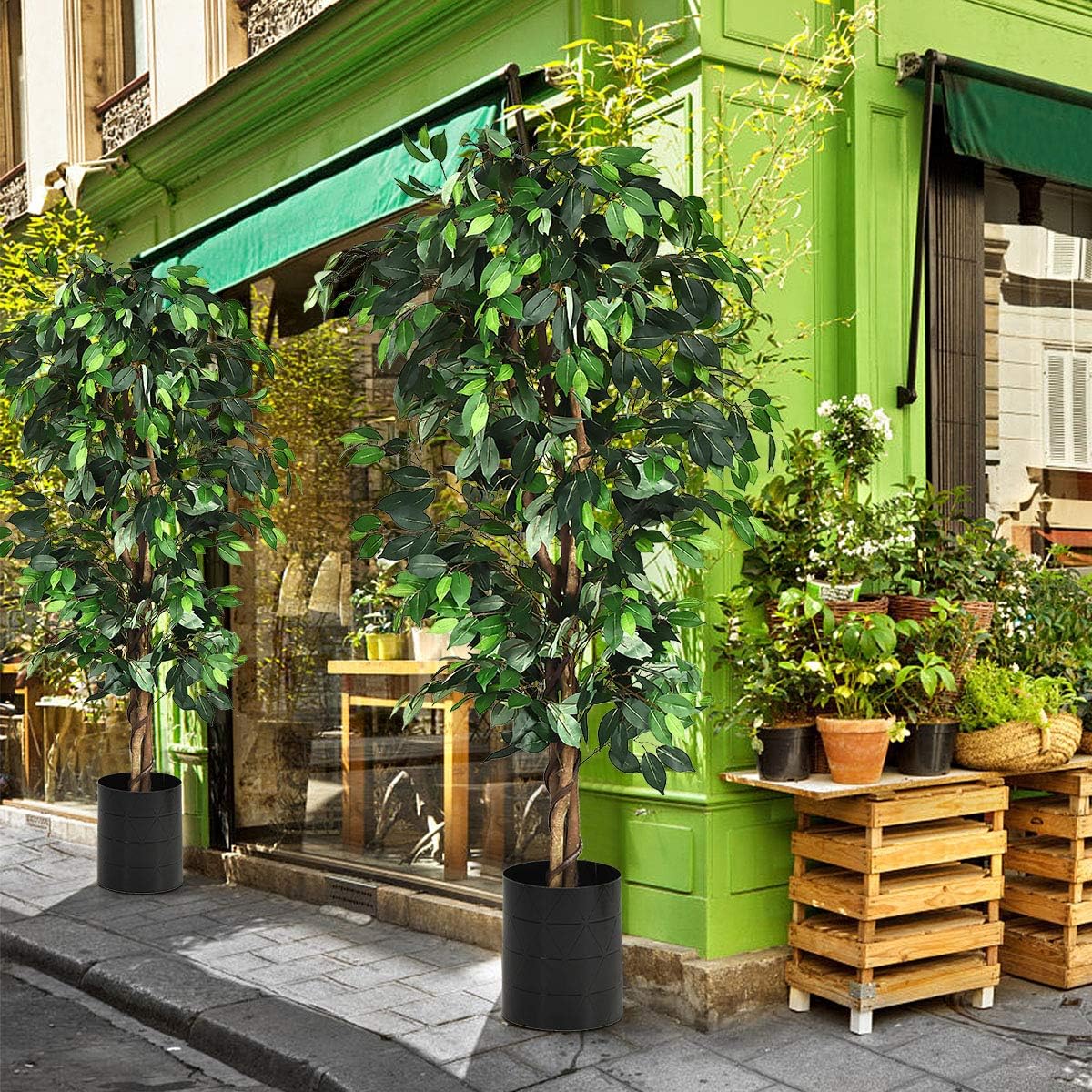 Indoor Plant Decoration, Artificial Green Plant, Decorative Plant, Artificial Tree Plant Decoration For Home 180x17x17cm