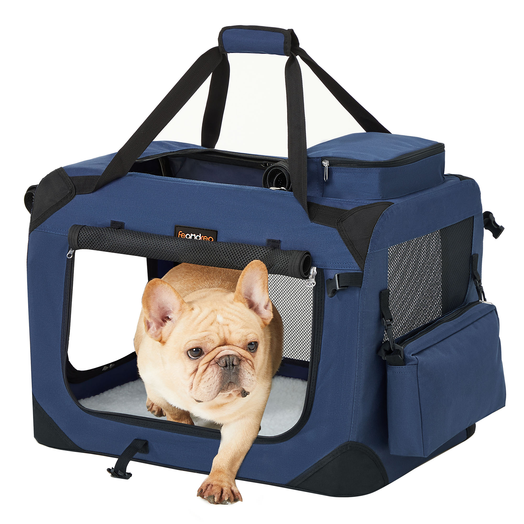 

Feandrea S-xxxl Bag, Foldable And Portable Cat/dog Carrier With Oxford Fabric Mesh, And Comfortable Transport, Breathable Travel Bag