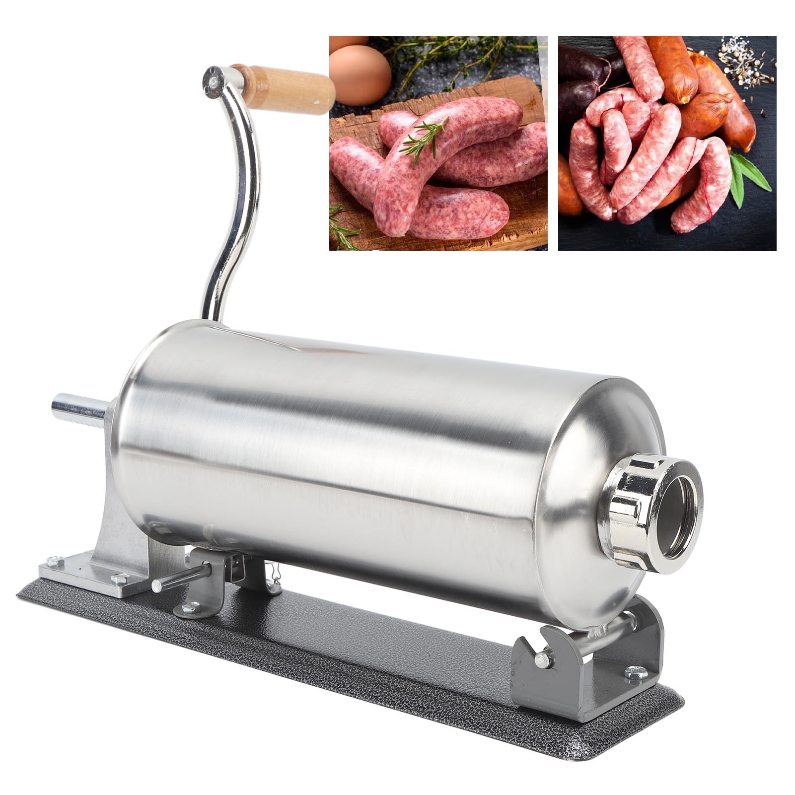 

Sausage Stuffer 3l Stainless Manual Sausage Maker Horizontal Filling Machine For Kitchen