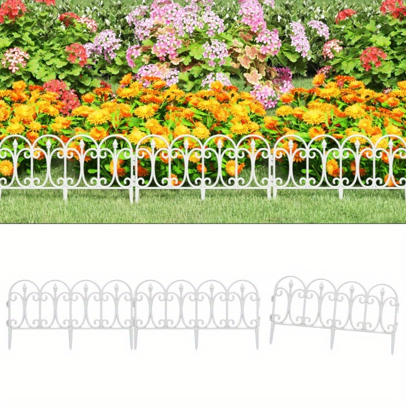 

Lawn Edging 17 Pcs. White 10 M Pp