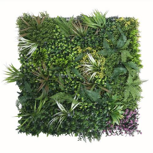 artificial hedge plant panels 100 x 100cm grass plant wall panels green privacy living wall fence screening home garden backdrop for indoor outdoor uv stable decoration type b