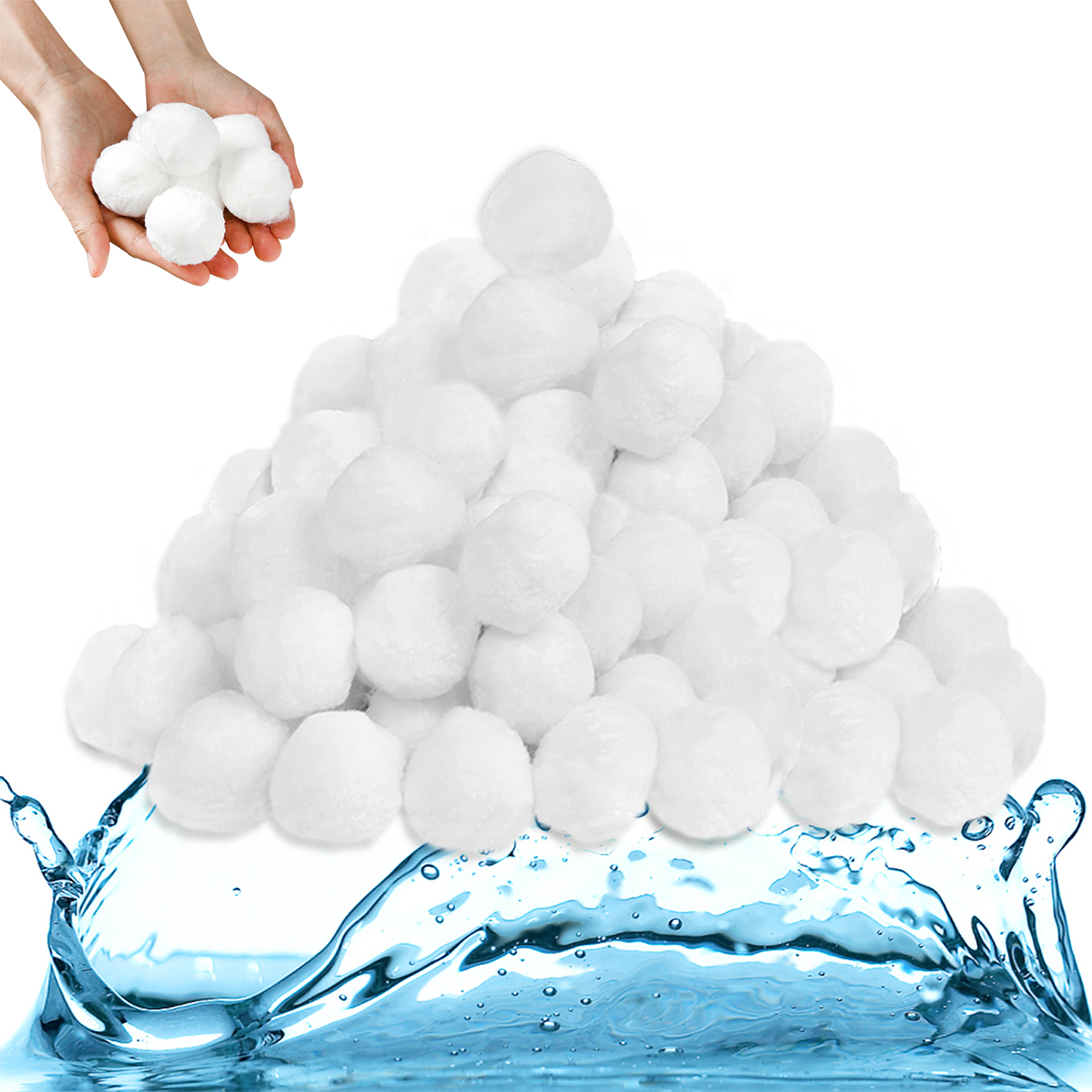 

Filter Balls 700g/1400g 25 Kg/50 Kg Filter Sand, Filter Balls For Pool, Swimming Pool, Filter Pump, Aquarium Sand Filter