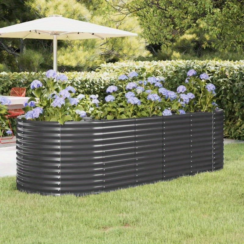 

Raised Bed Powder-coated Steel 249x100x68 Cm