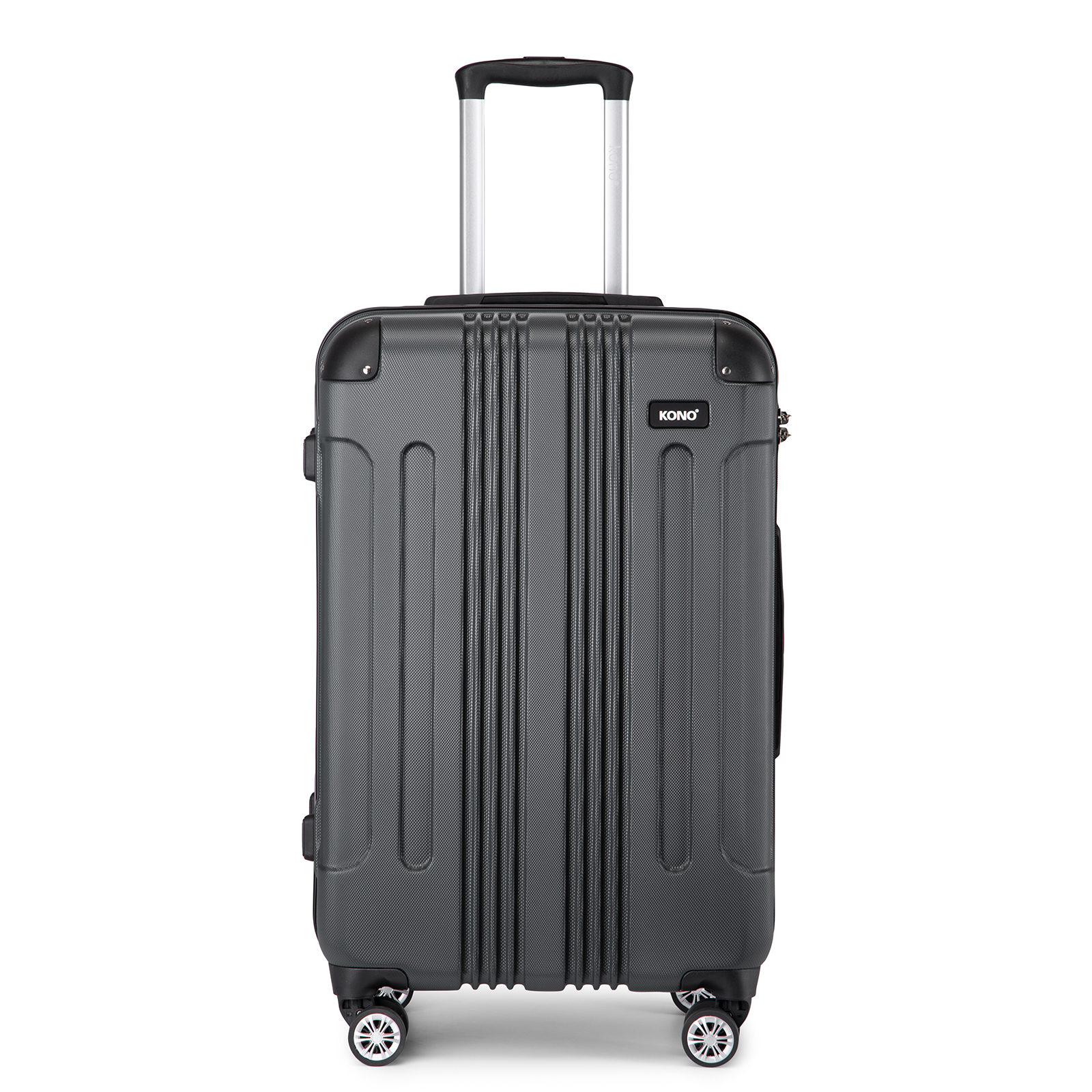 TEMU 55x35x20cm Boarding Case Hard Shell Abs Cabin Hand Luggage Suitcases 33l