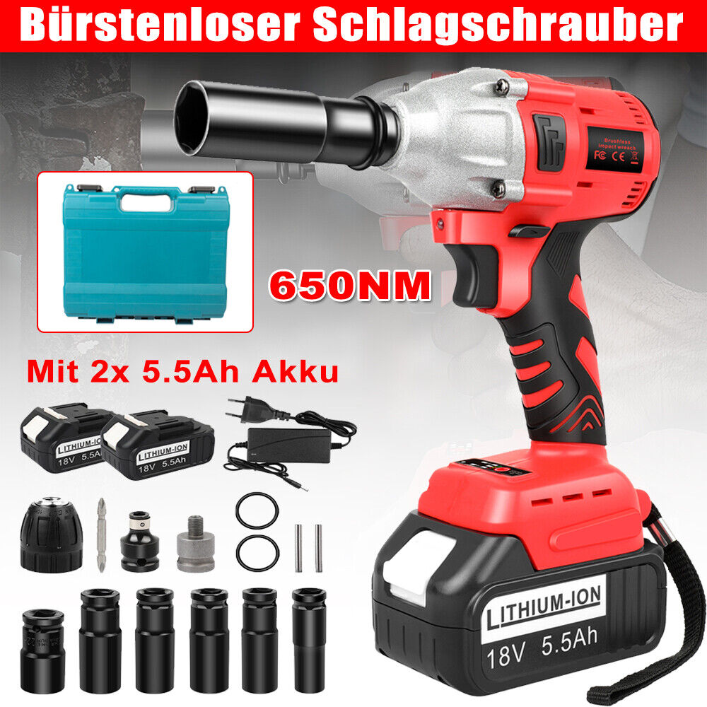 

Cordless Impact Wrench Screwdriver Rechargeable For Car Maintenance Construction