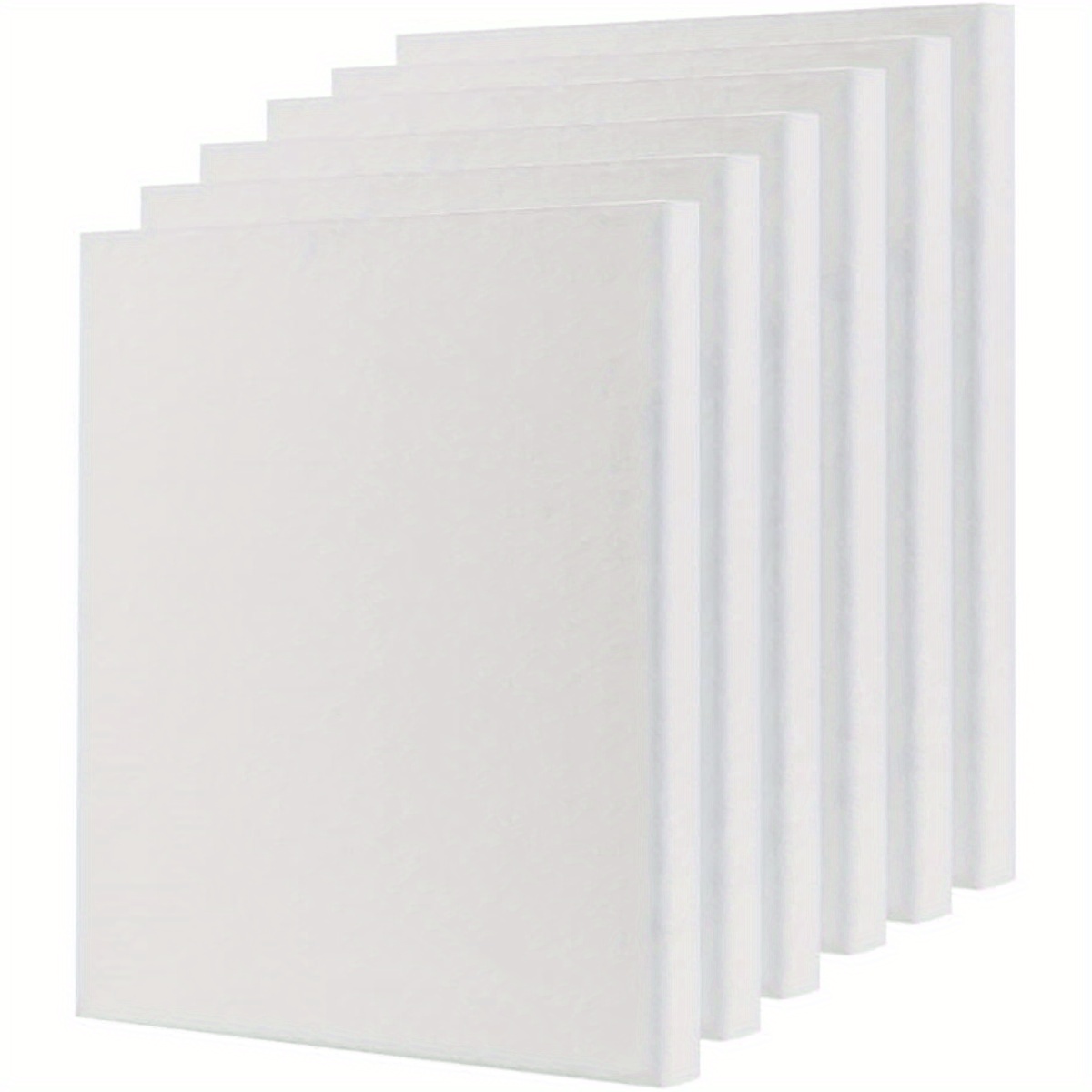TEMU 6pcs Blank Canvas A3 Artist Canvas Panels Board 100% Cotton Blank