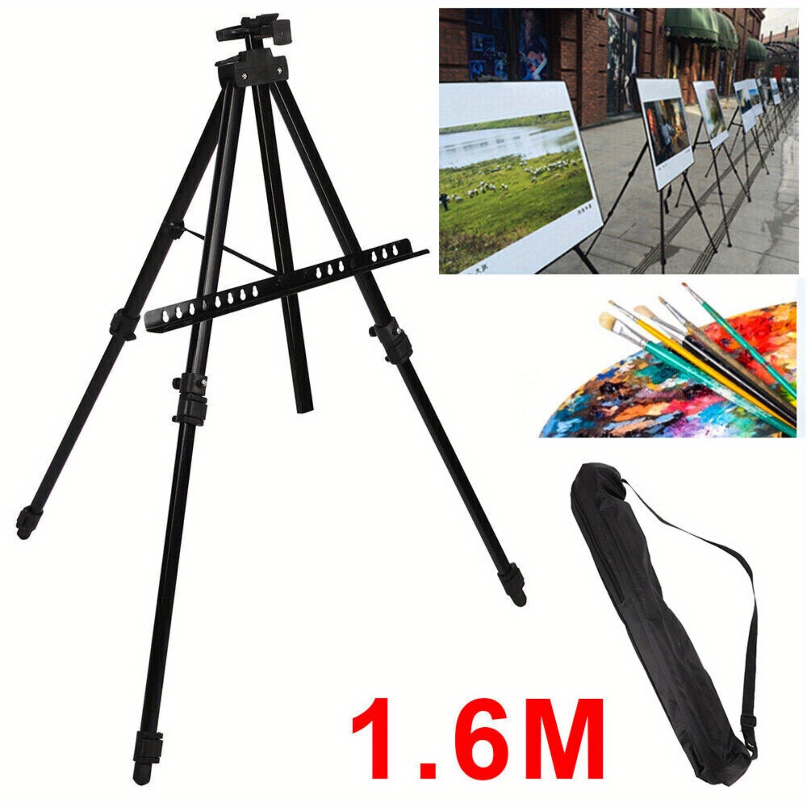 

Studio Field Easel Folding Triple Foot Stand + Bag 1.6 M-