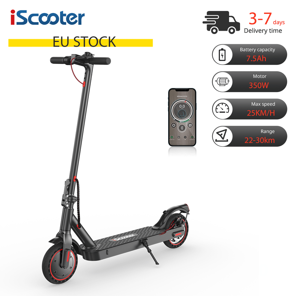 iScooter i9 350W Scooter pour adultes 7,5Ah 25km/h Scooter électrique pliable 8,5 pouces avec pneu en nid d'abeille