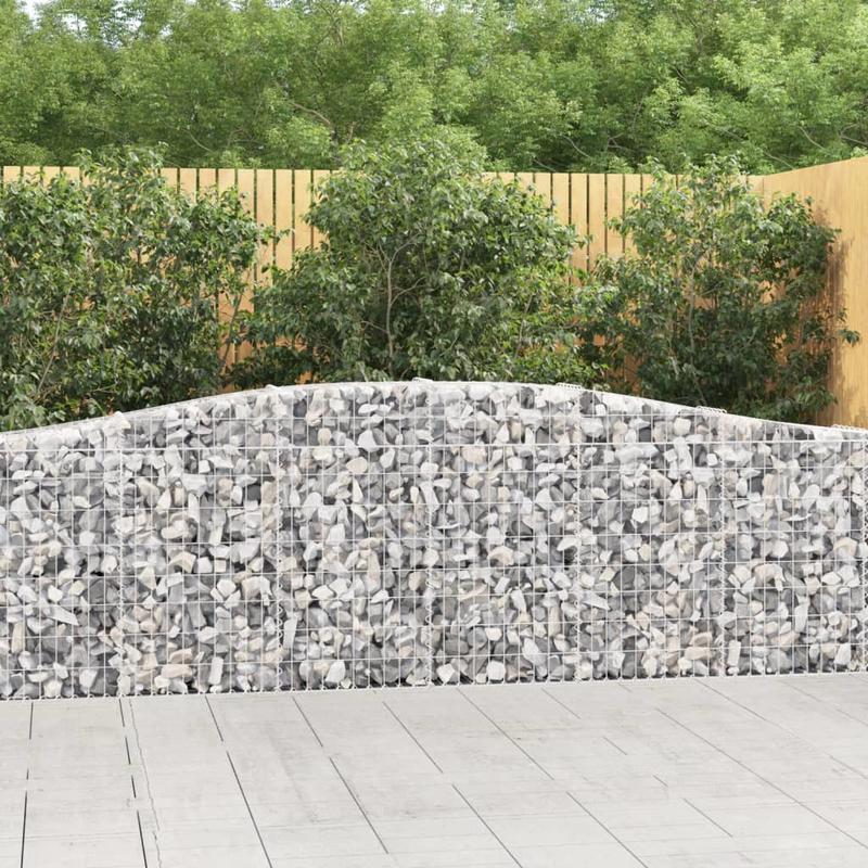 

Gabion Basket Arched 400x30x80/ Cm Galvanized Iron