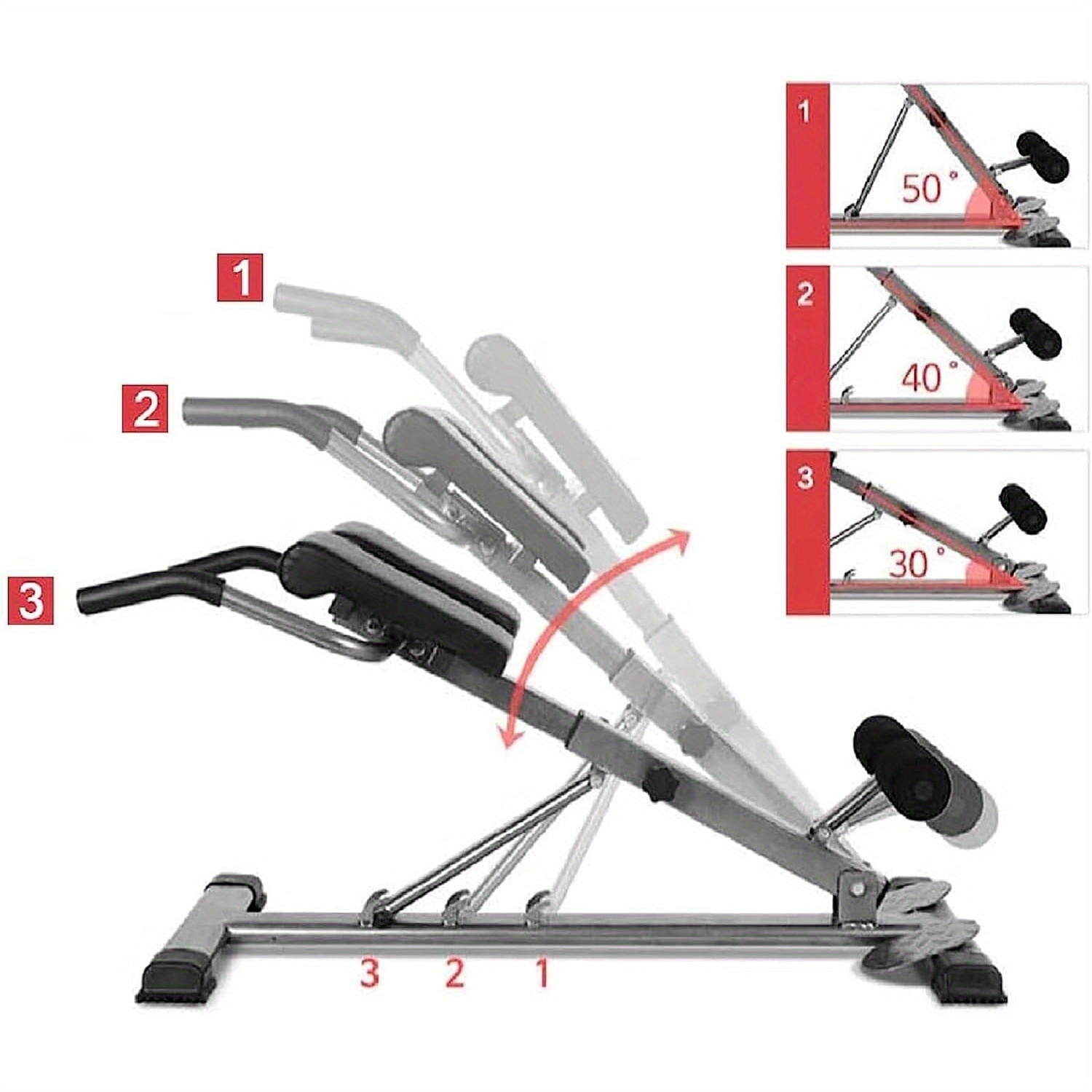 6-in-1 Adjustable Ab Workout Equipment with Roman Chair