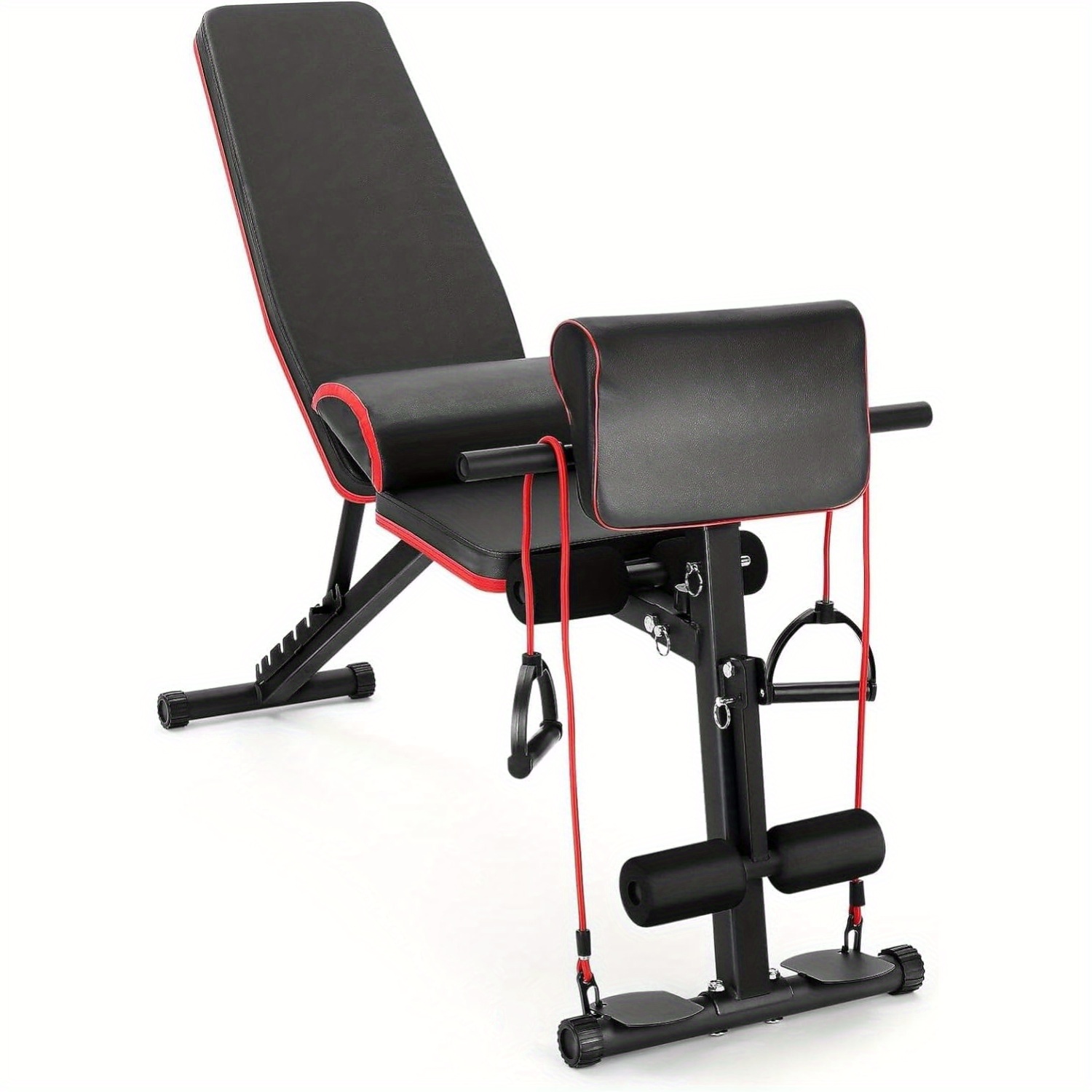 TEMU Adjustable Gym Bench, Weight Bench Foldable, Exercise Bench For Home | Utility Weight Bench For Full Body Workout - Foldable Incline Bench