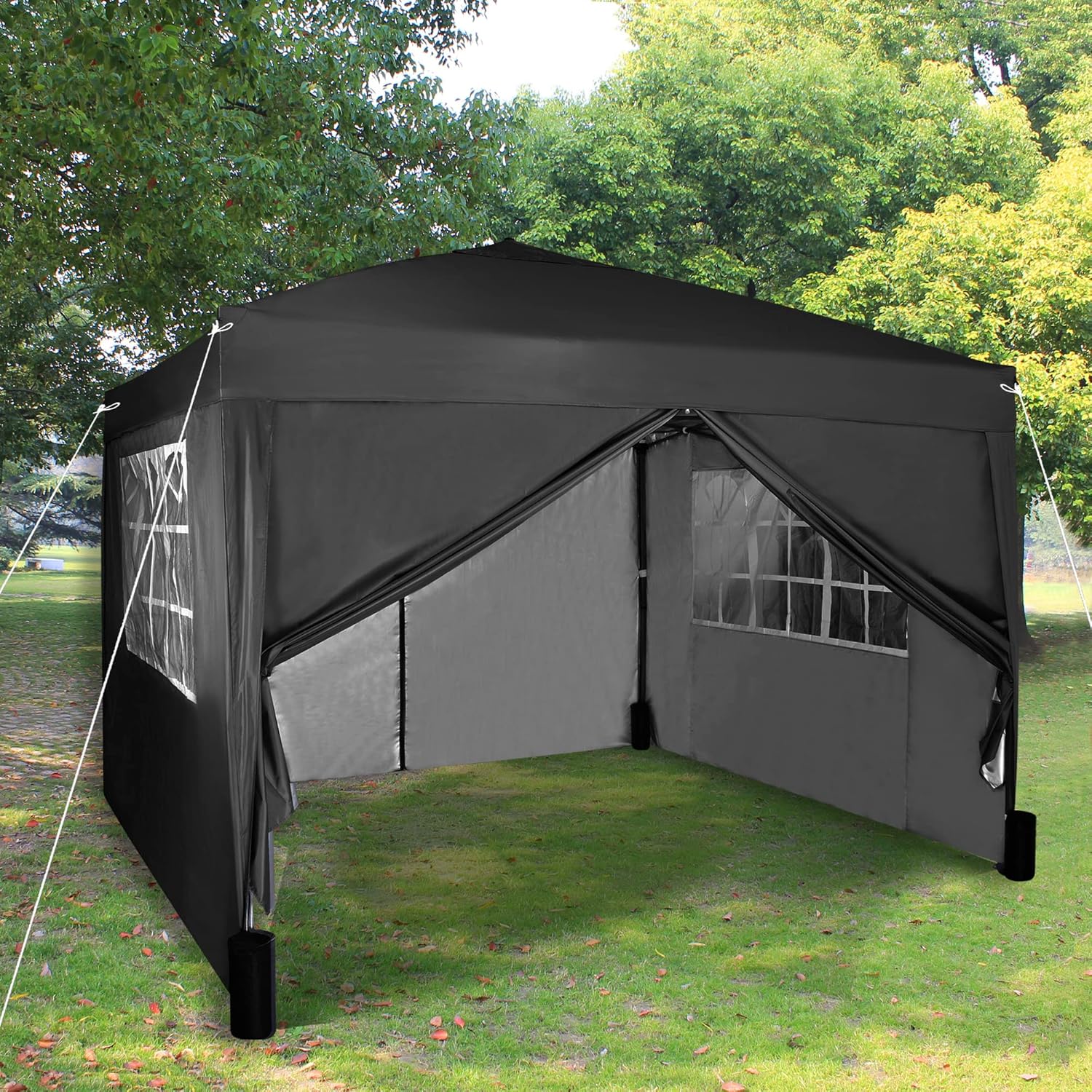 

3x3 Meter Folding , Party Tent, Festival Tent, , Shade Provider With Accessories And 4 Removable Sides In From