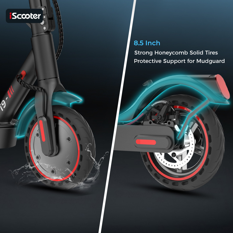 iScooter i9 350W Scooter pour adultes 7,5Ah 25km/h Scooter électrique pliable 8,5 pouces avec pneu en nid d'abeille