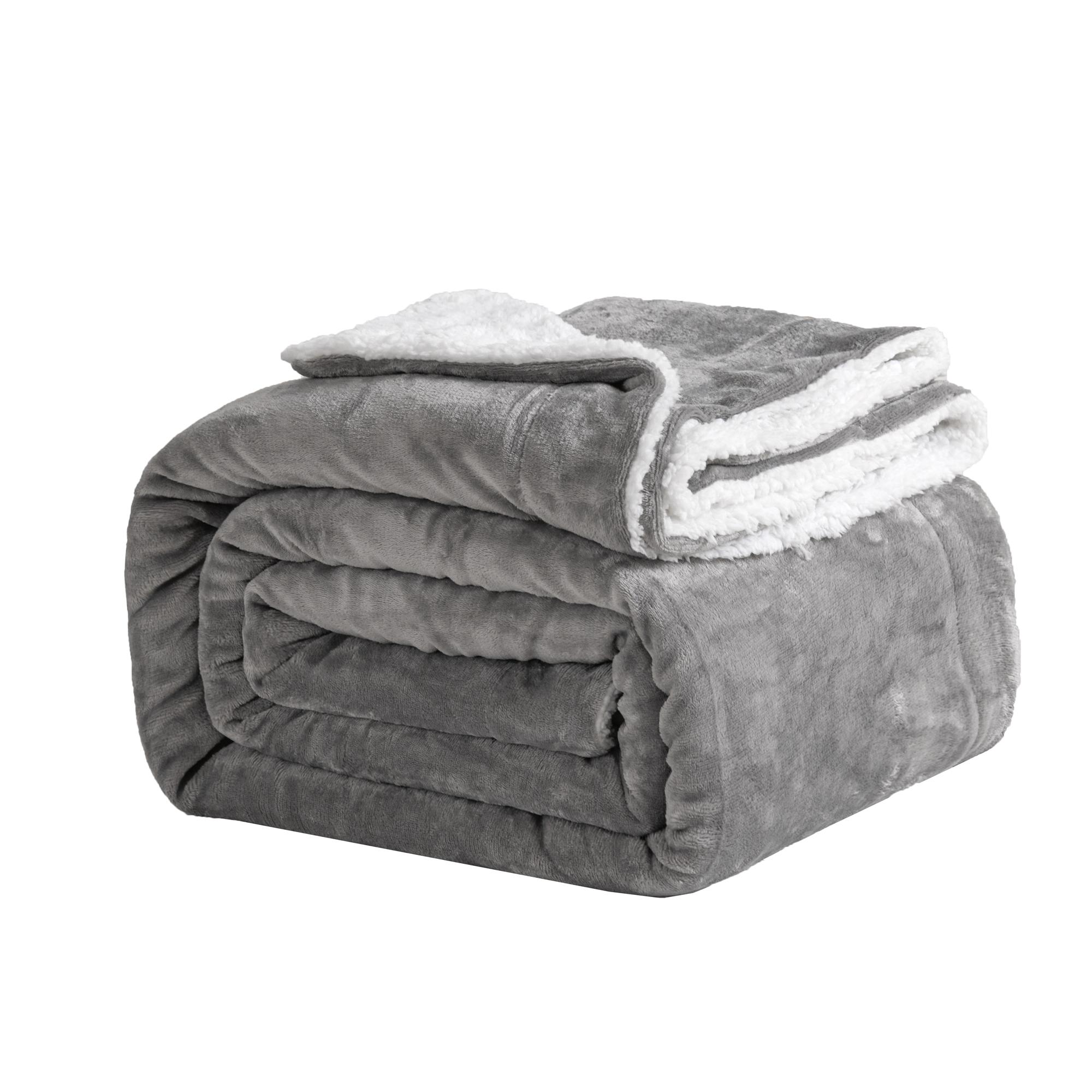 

Bed Throw Blanket 130x150cm Sherpa Flannel Blankets Fleece Fluffy Throw Lightweight Microfiber Solid For Sofa