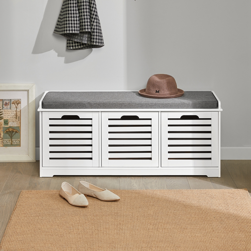 TEMU White Mdf Stool With Seat