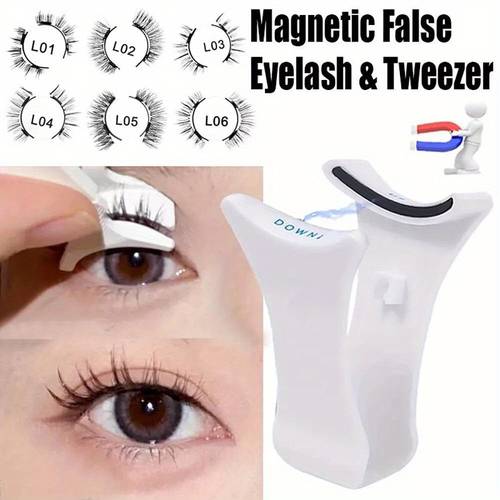 professional magnetic eyelashes false lashes set kit applicator