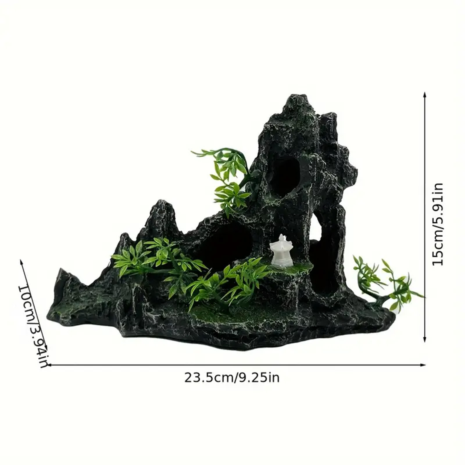 TEMU Factory Direct Sale 1pcs Beautiful Aquarium Fish Tank Landscape Decorative Mountain Aquarium Natural Landscape Stone , Aquarium Pop Up Fish Tank