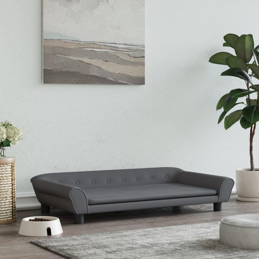

Dog Bed Dark Grey 100x50x21 Cm Velvet
