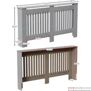 Radiator Cover Modern Slatted Grill Slats Mdf Cabinet Grey Large H: 82 ...